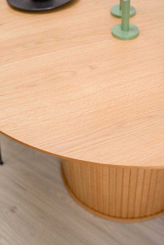 Gativel extendable table 120-167 cm slats natural oak