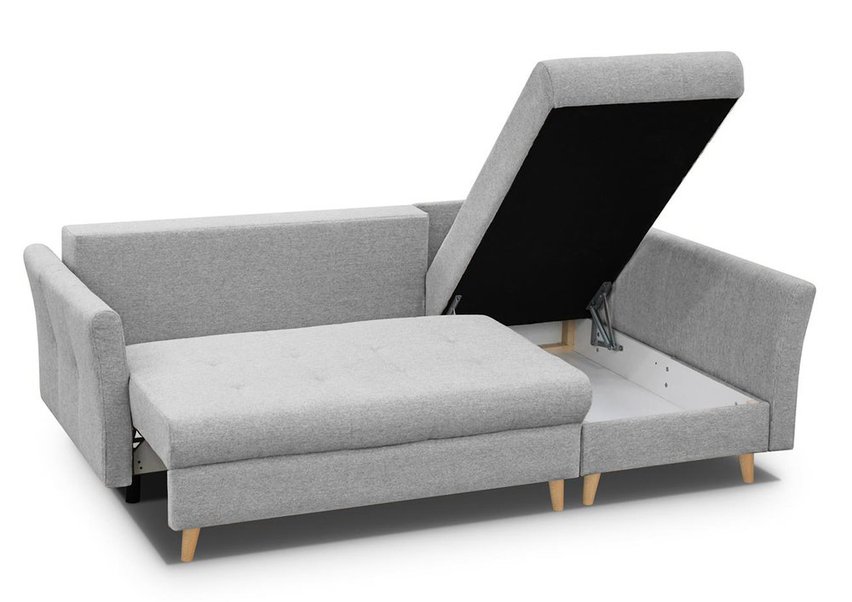 Lafre corner sofa bed with storage (Fabric: Gemma 86, Side: Right)