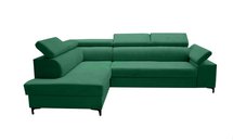 Tazzola L-shaped corner sofa bed with storage (Fabric: Manila 35, Side: Left)