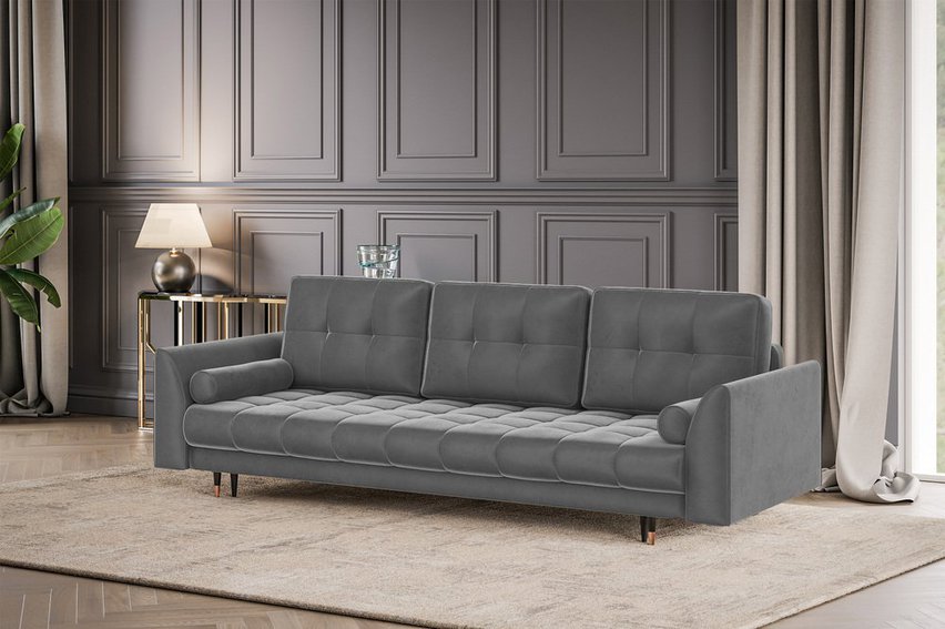 Agriano three-seater sofa with storage Magic Velvet 2217 velvet hydrophobic