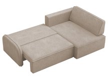 Corner sofa with sleeping function Picatti Amon 16 L-shaped with a container in hydrophobic fabric universal velour