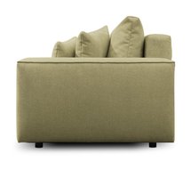 Netlan Aragon 35 three-seater sofa with storage in hydrophobic fabric, braided legs, silver