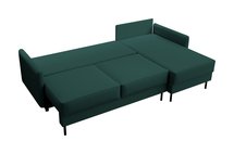 Tomonde L-shaped corner sofa with sleeping function with universal container