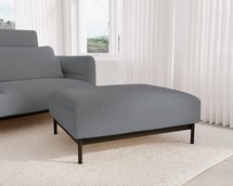 Solianero three-seater sofa with Melody 4 pouf