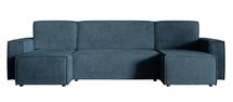 Copertino U-shaped corner sofa with sleeping function with container Element 13 universal