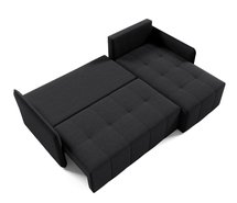 Corner sofa with sleeping function Grenada L-shaped with container Neve 100 braid right-hand side