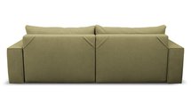 Netlan Aragon 35 three-seater sofa with storage in hydrophobic fabric, braided legs, silver