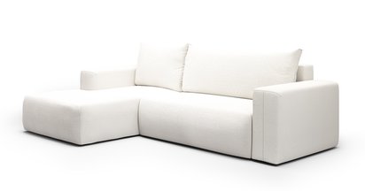Corner sofa with sleeping function Lummi L-shaped Aragon 01 left-hand side