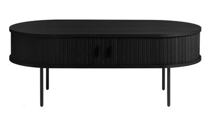 Gativel bench 120x60 cm black oak slats