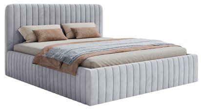 Upholstered bed 140x200 cm Saliano with storage Magic Velvet 2239