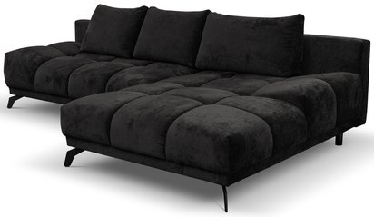 Corner sofa with sleeping function Felipe L-shaped left side with container Aragon 99