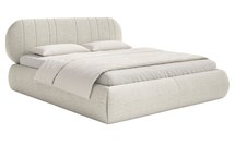 Upholstered bed 180x200 cm Asmelio rolled frame without container Verita 01