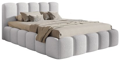 Upholstered bed 180x200 cm Cloudy II with Catch Me 22 container, metal frame