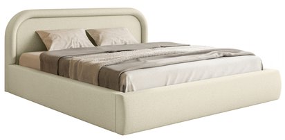 Upholstered bed 160x200 cm Ruvi with Raven 28 container