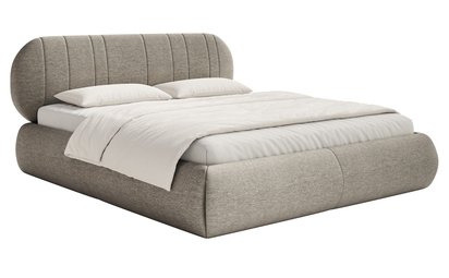Upholstered bed 180x200 cm Asmelio rolled frame without container Verita 09