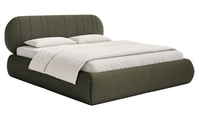 Upholstered bed 140x200 cm Asmelio rolled frame without container Verita 34