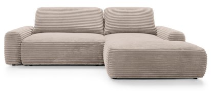 Corner sofa with sleeping function Alferia L-shaped with storage Ambience 4 corduroy right-hand side