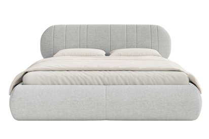 Upholstered bed 180x200 cm Asmelio rolled frame without container Verita 80