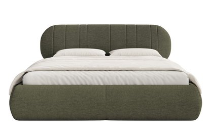 Upholstered bed 180x200 cm Asmelio rolled frame without container Verita 34