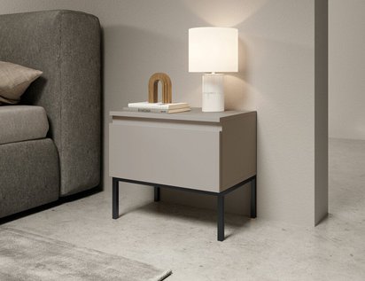 Bemmi Beige bedside table