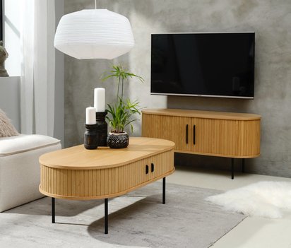 Gativel wooden bench 120x60 cm oak slats