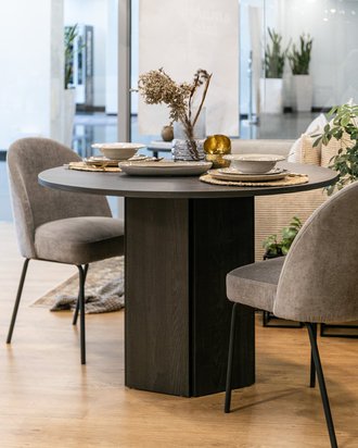 Hexa table 110 cm Portland Ash Black