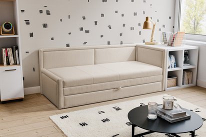 Caprili youth bed with storage Neve 03 braid universal