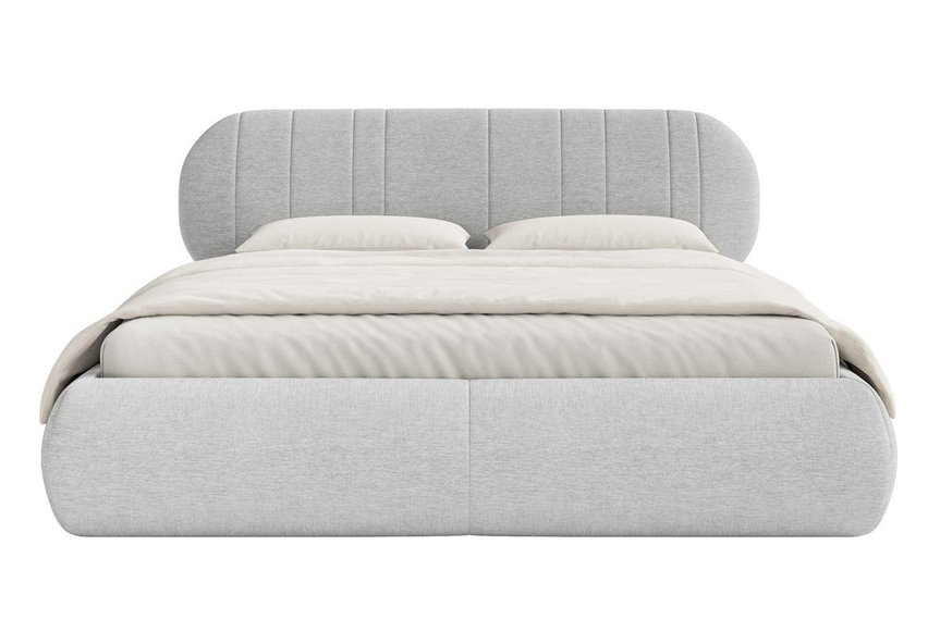 Upholstered bed 160x200 cm Asmelio rolled frame without container Verita 80