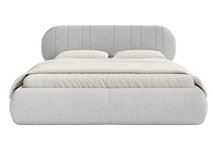 Upholstered bed 140x200 cm Asmelio rolled frame without container Verita 80