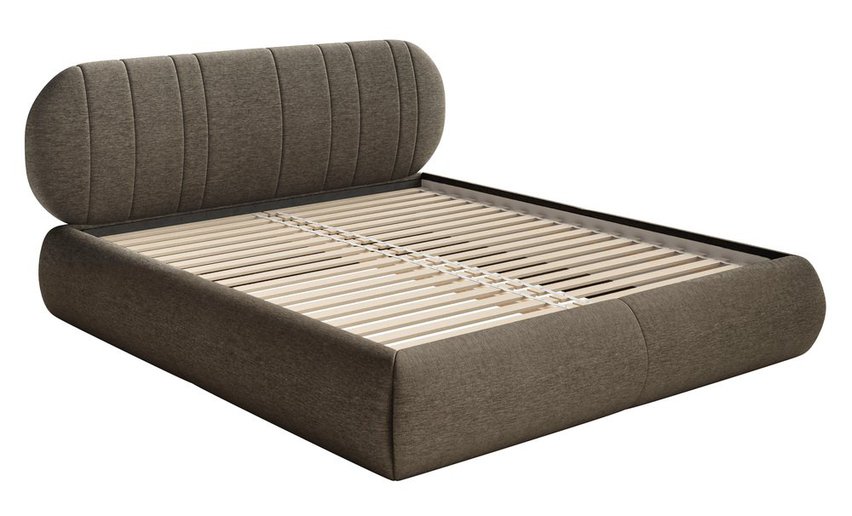 Upholstered bed 140x200 cm Asmelio rolled frame without container Verita 24