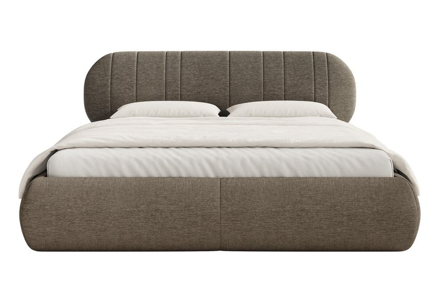 Upholstered bed 140x200 cm Asmelio rolled frame without container Verita 24