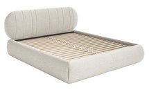 Upholstered bed 180x200 cm Asmelio rolled frame without container Verita 01